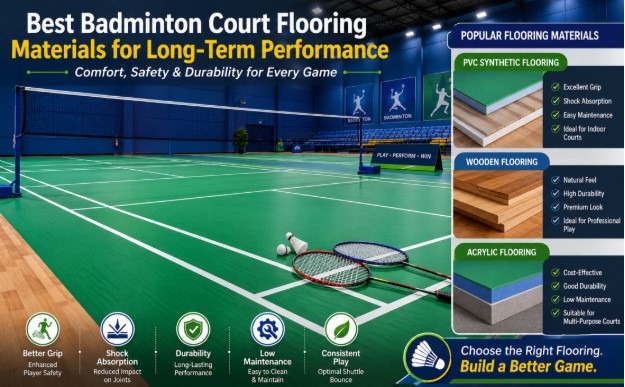 Best Badminton Court Flooring Materials for Long-Term Performance